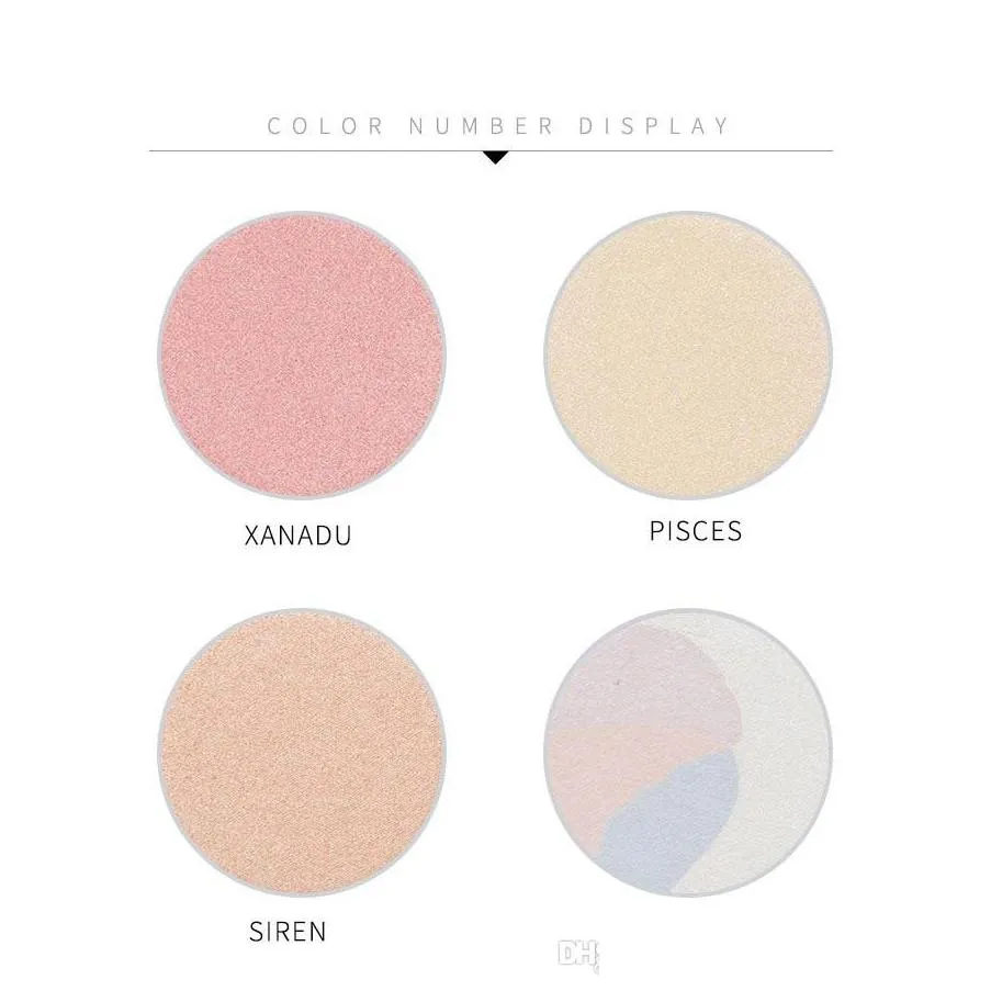 venus marble cosmetics palette highlighters eye shadow palette makeup 4 colors top quality