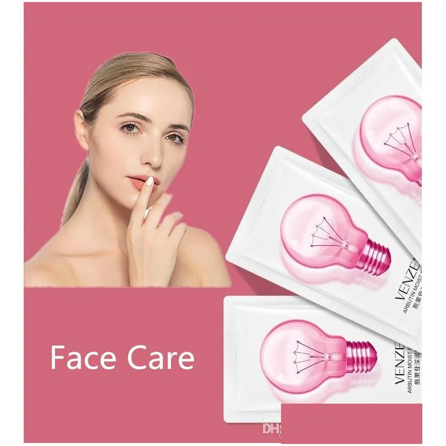 venzen arbutin bright moisturizing soothing small bulb face serum shrink pore skin care wrapped facial serum