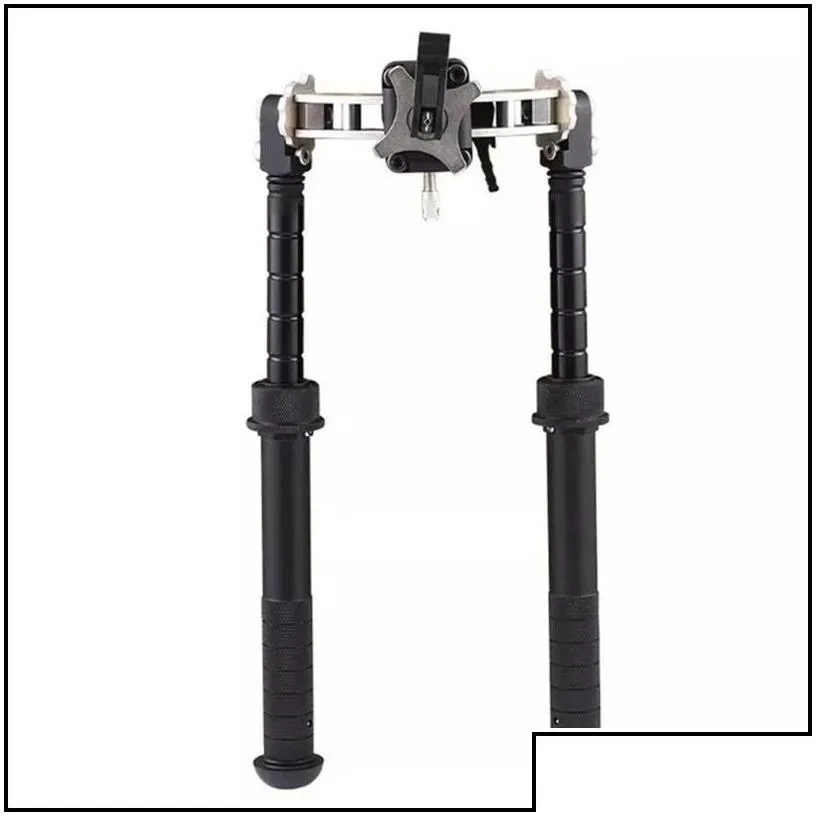 Mode Accessories V10 Tactical Tripod Bracket Metal Can Swing Left And Right Rotating Mtifunction Telescopic Bipod 20Mm Rail Mount Al