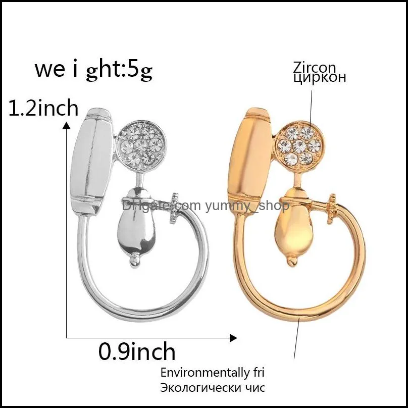 medical sphygmomanometer modeling brooch medical device crystal brooch for gynecologist nurse party wedding clothing backpack