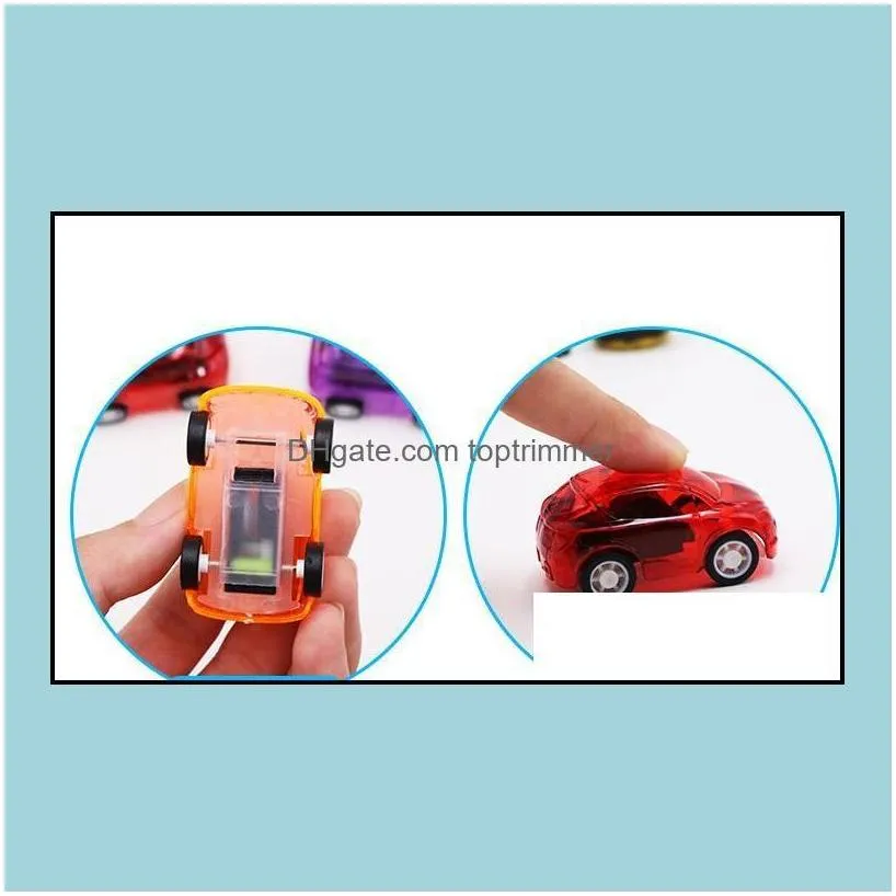 Diecast Model Cars Toys Gifts Pl Back Car Vehicle Children Transparent Mini Party Favor For Kids Drop Delivery 2021 Vcmtu