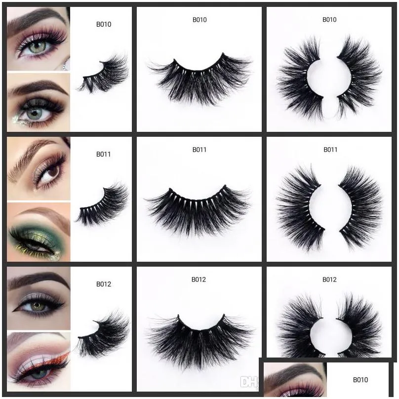 5d 6d 2530mm permanent thick fluffy handmade soft mink eyelash extension volume natural individual natural women eye lashes