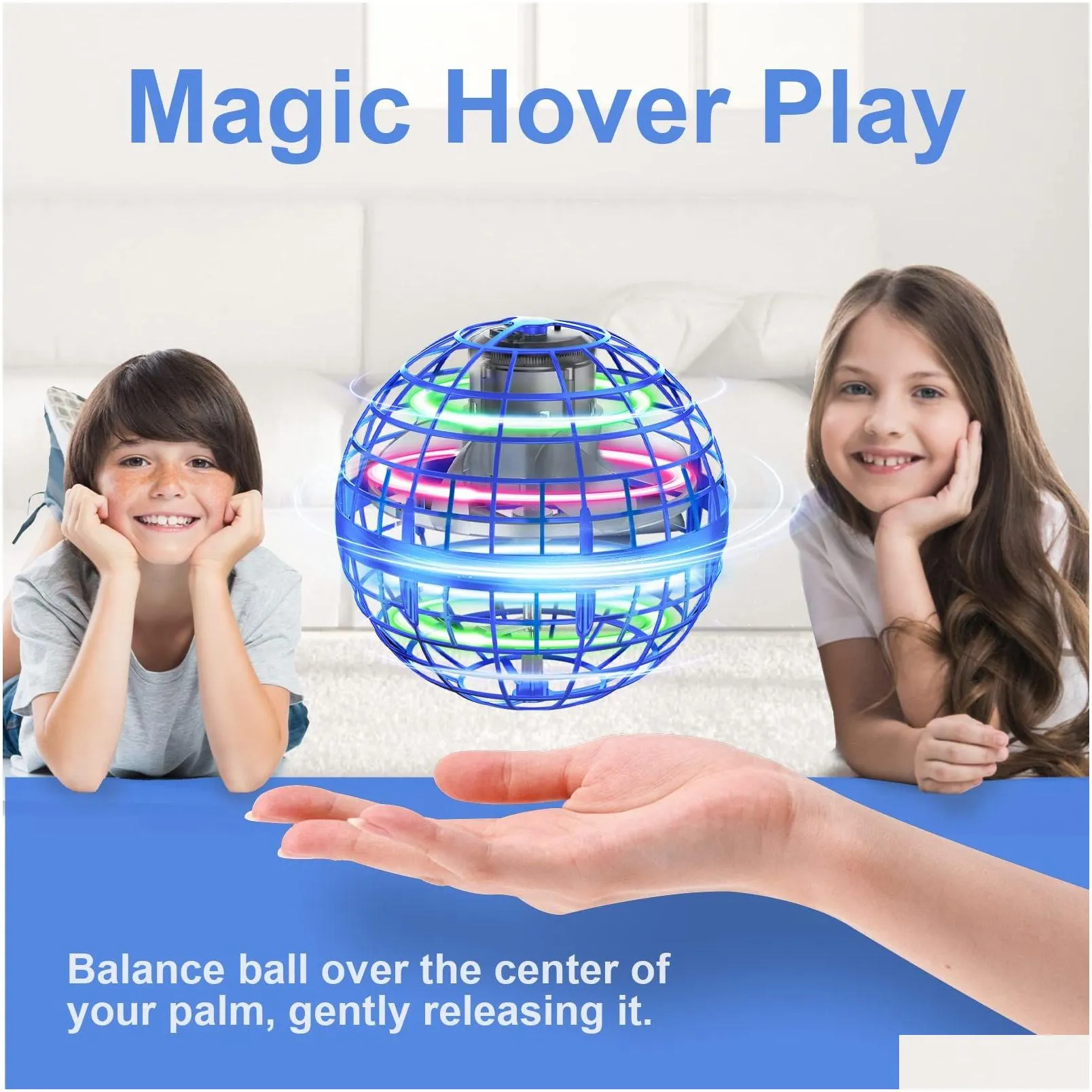 Magic Balls Flying Ball Orb Toys Hover Soaring Toy Globe Shape Boomerang Spinner Hand Controller Mini Drone For Kids Adts Outdoor In