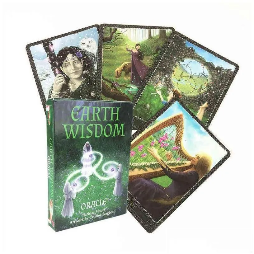 Card Games Botanical Inspiration Oracle Cards Mysterious Divination Tarot Deck Board Game Exquisite Flower Designfor Women Girls X11