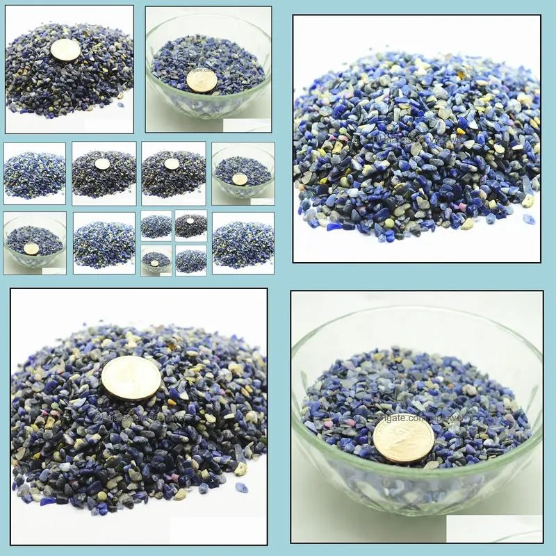 wholesale natural stone sodalite breakstone beads 38mm no drill hole semi precious stone loose chip gemstone jewelry accessories