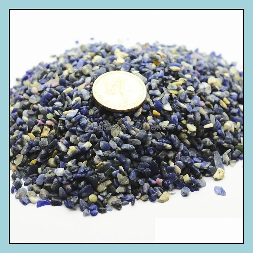 wholesale natural stone sodalite breakstone beads 38mm no drill hole semi precious stone loose chip gemstone jewelry accessories