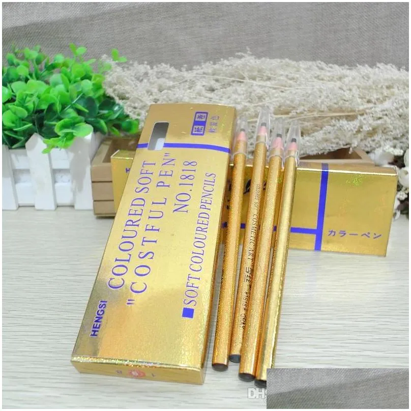 hengsi 4 colors real top longlasting full laser cosmetic art eyebrow pencil no need pencil sharpener