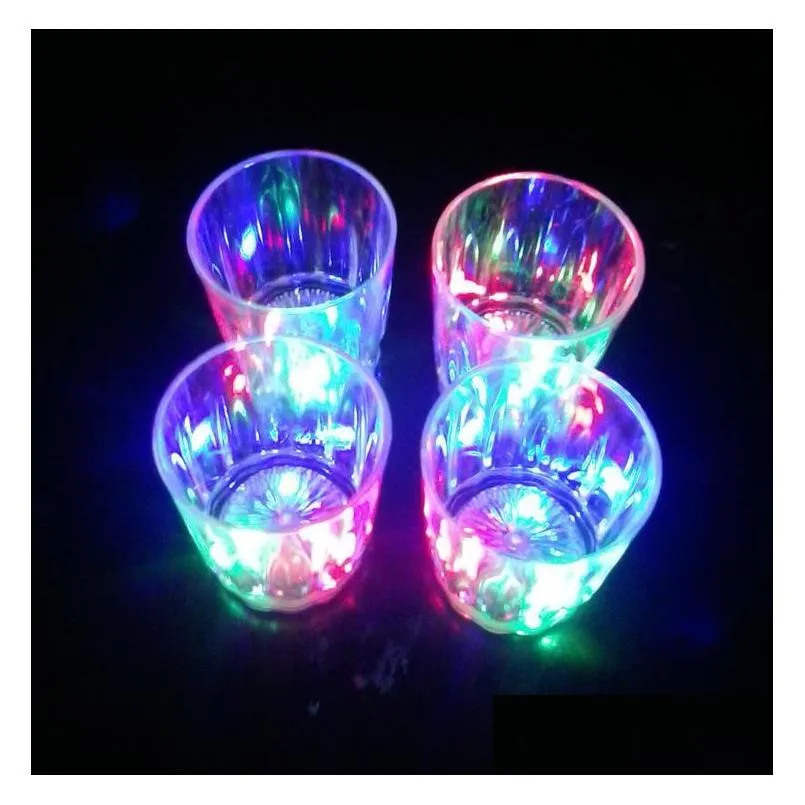 wine glasses drinkware kitchen dining bar led flashing glowing cup water liquid activated lightup beer glass mug luminous pa