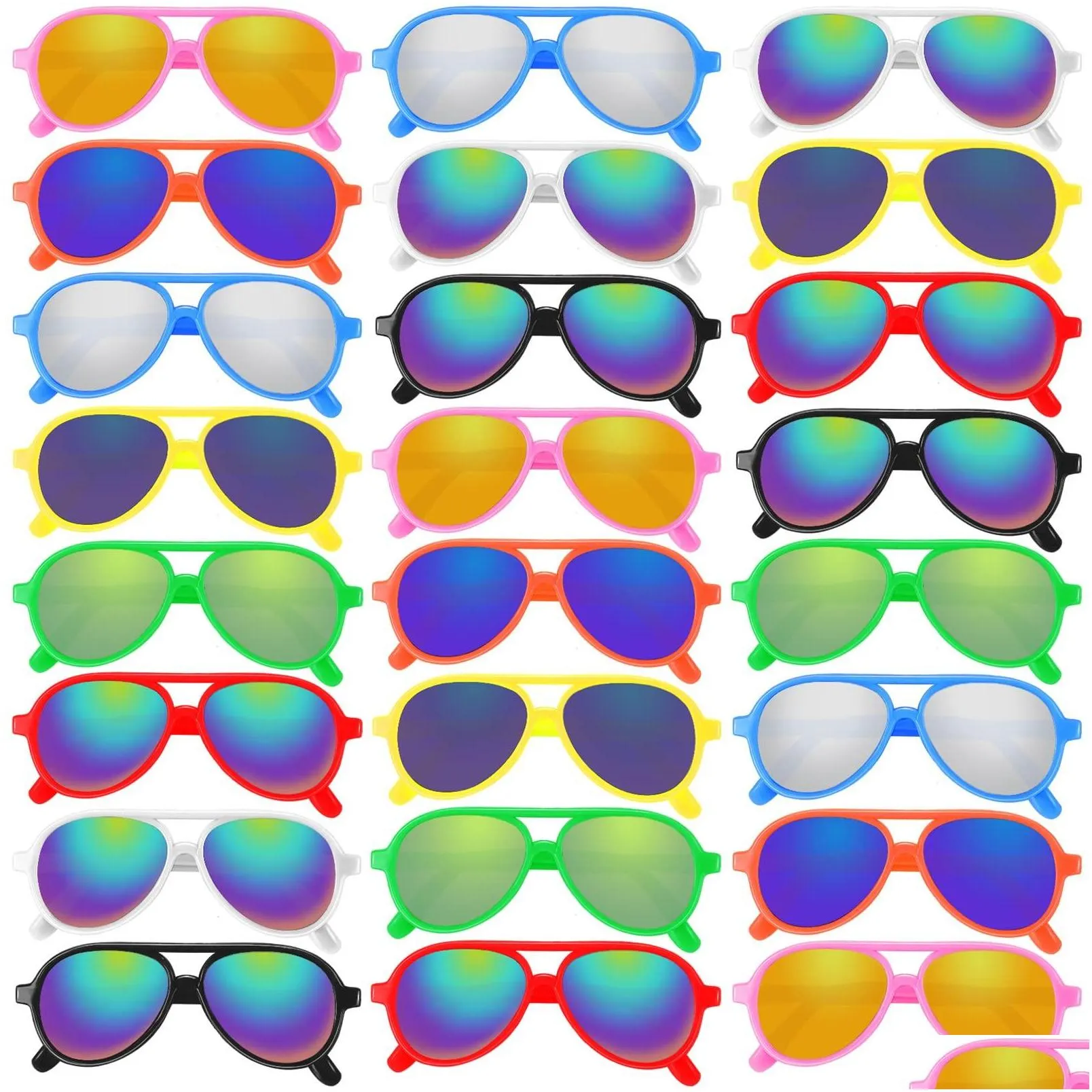 Childrens Sunglasses Frames Kids Bk Party Favors Retro Polka Dot For Boys And Girls Neon With Uv400 Protection Birthday Graduation Po