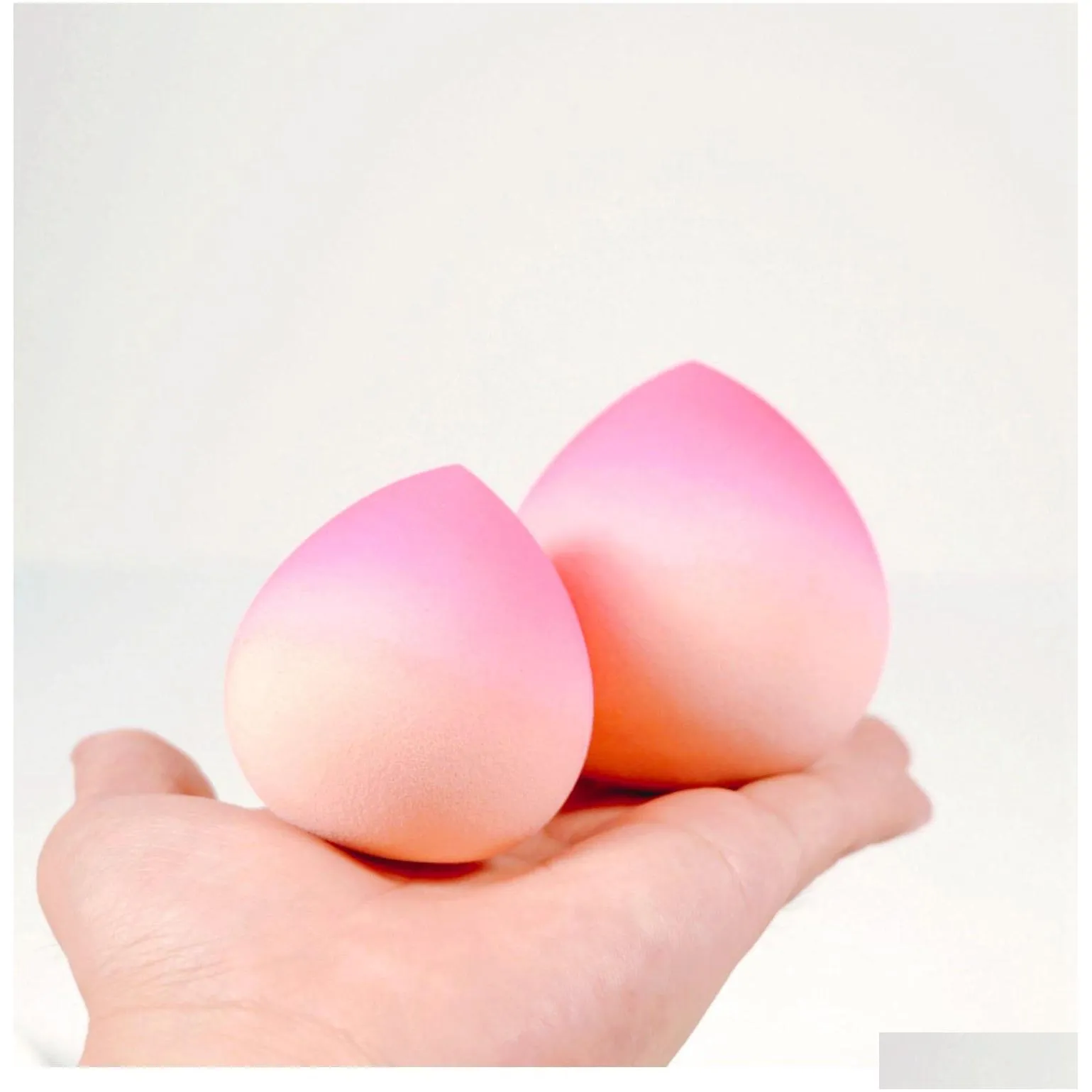 peach gradient makeup sponge professional cosmetic puff for foundation concealer cream make up blender soft sponge