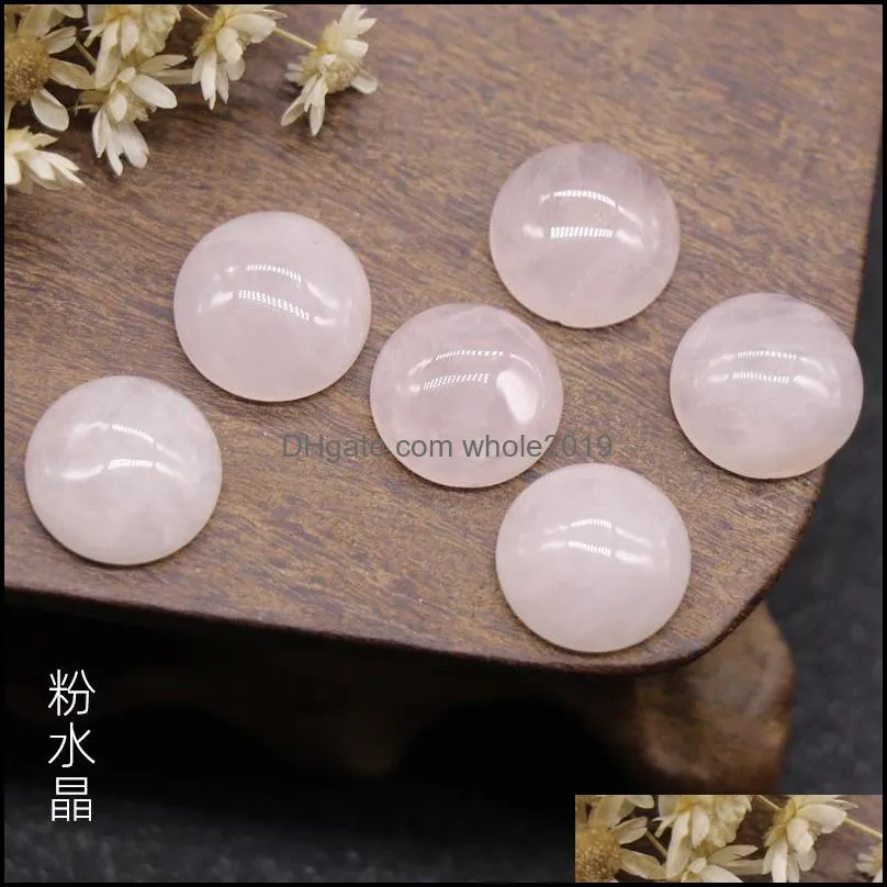 12mm flat back assorted loose stone round shape cab cabochons beads for jewelry making wholesale