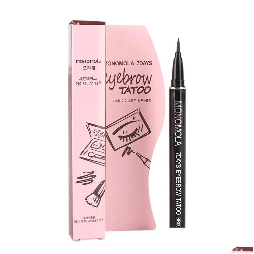 professional waterproof eyebrow enhancers brown 7 days eye brow tattoo pen liner long lasting makeup women makeup product