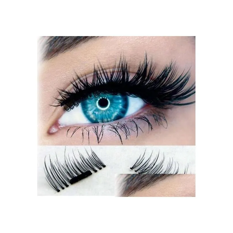 professional 3d magnetic eyelashes natural beauty no glue reusable fake false eye lashes extension handmade