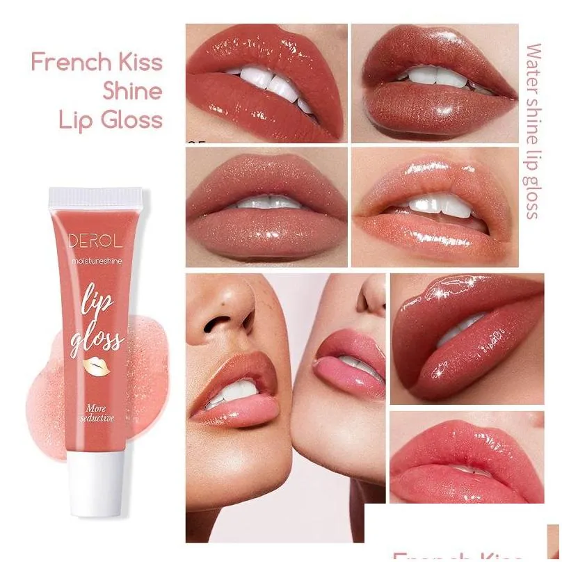 derol lips plumping liquid lip gloss balm hydrating water mirror moisturizing jelly pearl glitter lipstick makeup