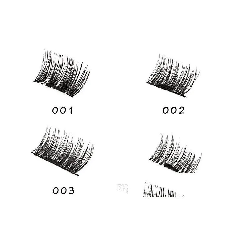 professional 3d magnetic eyelashes natural beauty no glue reusable fake false eye lashes extension handmade