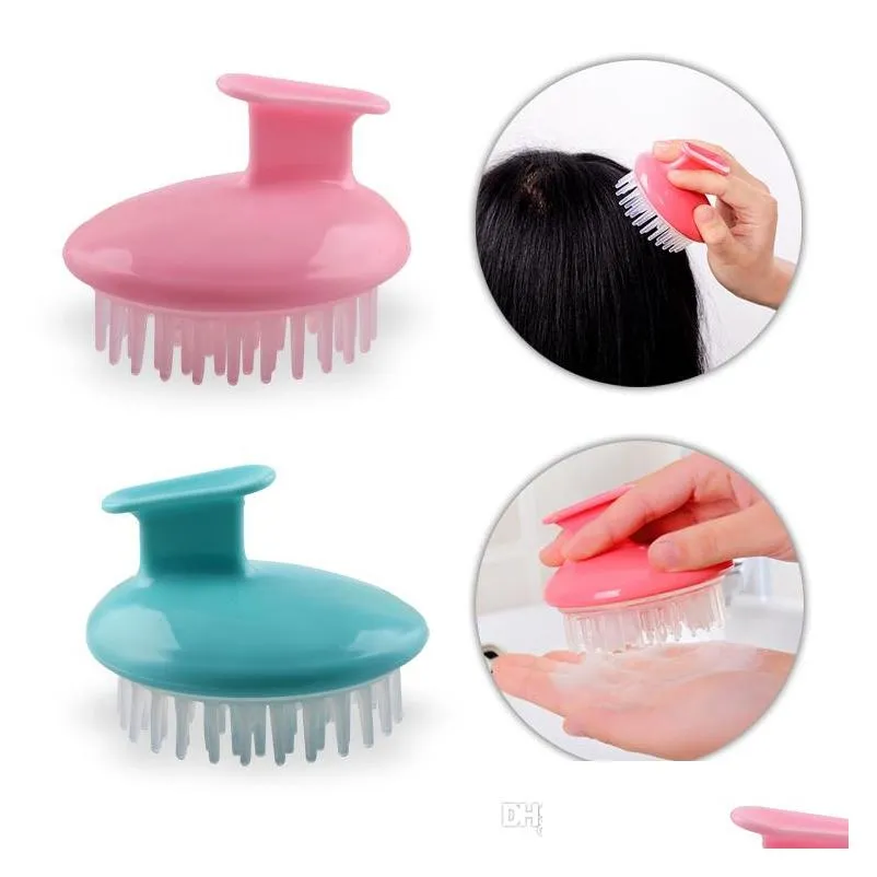 head body massager gasbag comb wash clean care hair root itching scalp massage comb shower brush bath spa