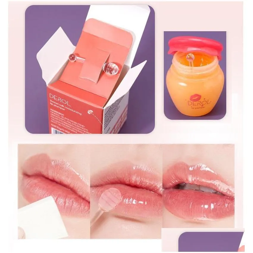 derol sweet talk moisturizing ginger lip plumper enhancer balm volume oil reduce lips fine line