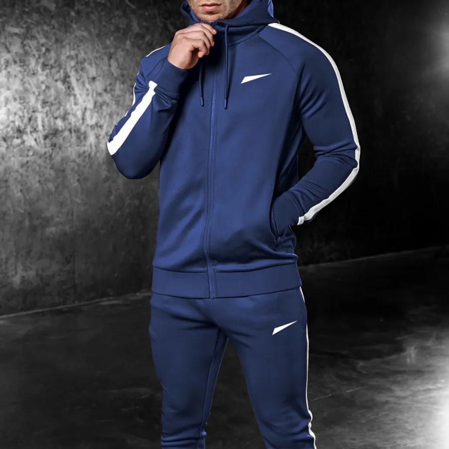 Mens Fashion Tracksuits Casual Hoodie Sweatsuits Men`s Sport Style Tracksuit Classic Print Jogging Gym Sweatpants Set Men Sweatsuit 23SS