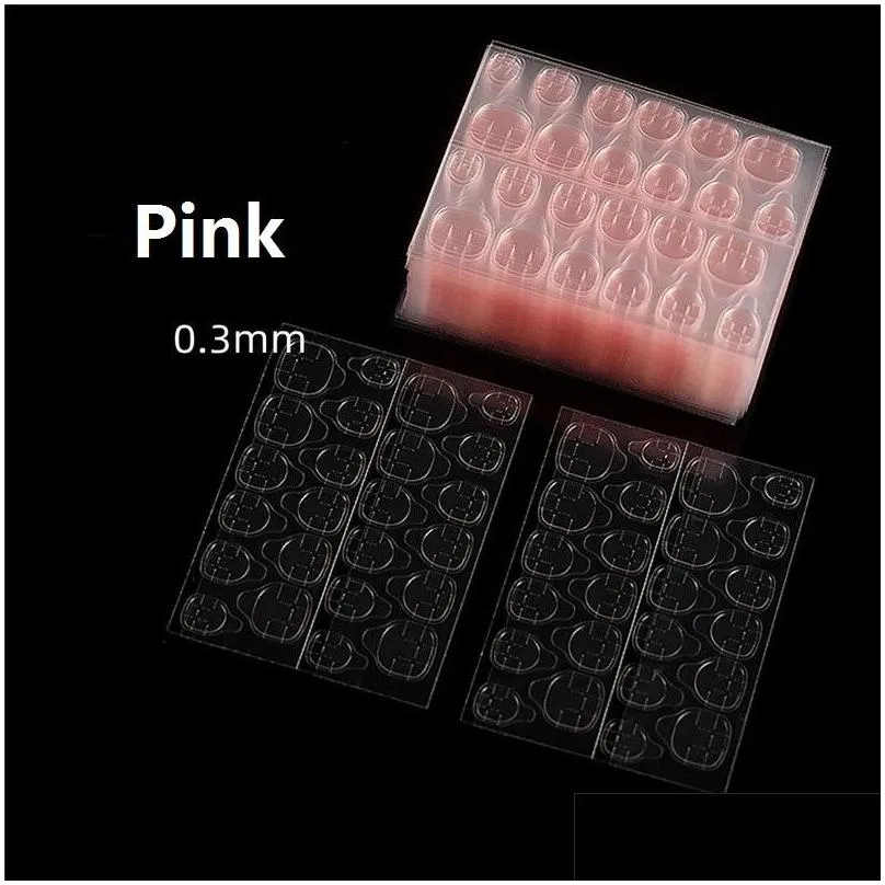 jelly gum gel double sided false nail art adhesive tape glue sticker diy tips fake nail acrylic manicure gels makeup tool