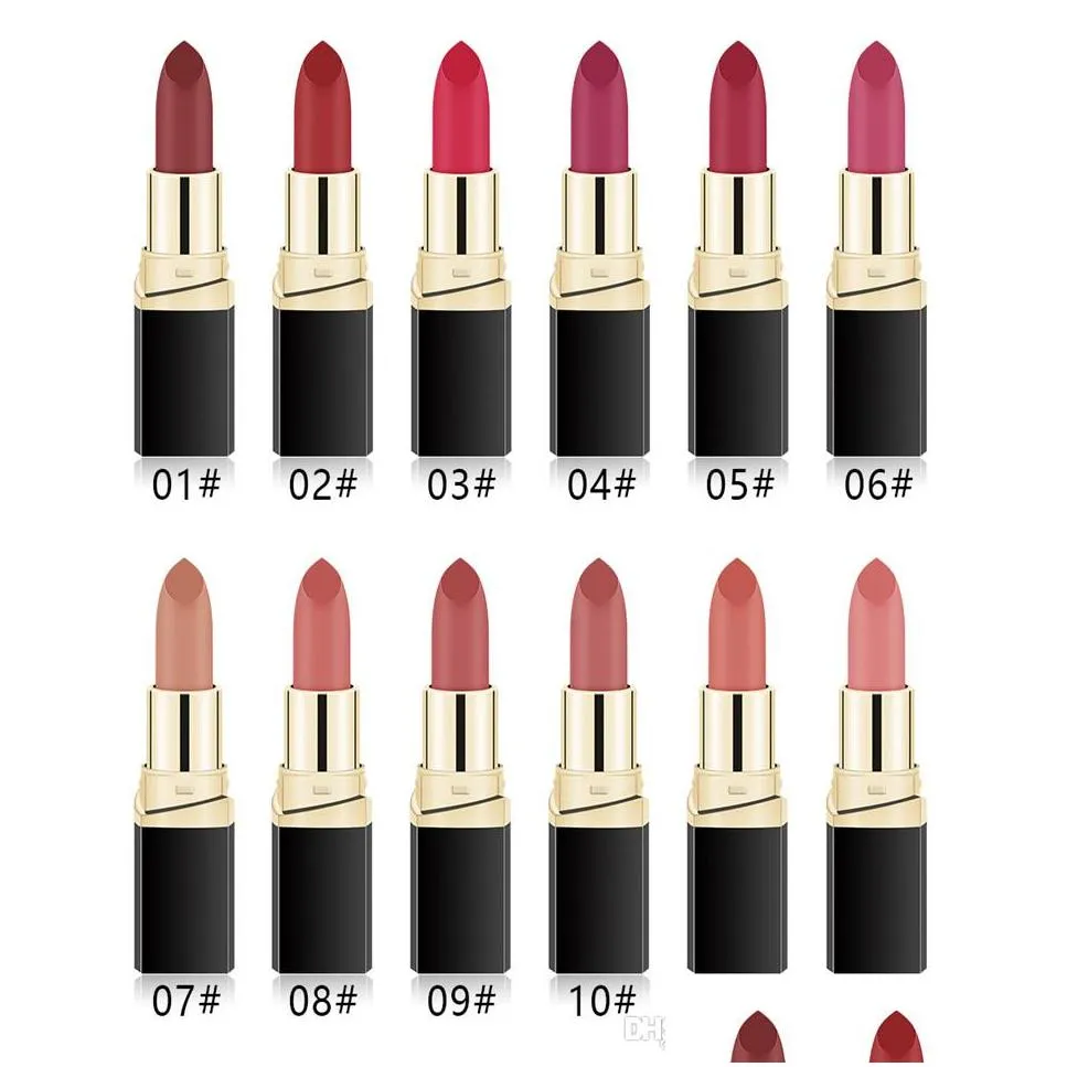 miss rose 42 colors y matte velvet lipstick pigment lips baton waterproof long lasting matte lip stick makeup cosmetics