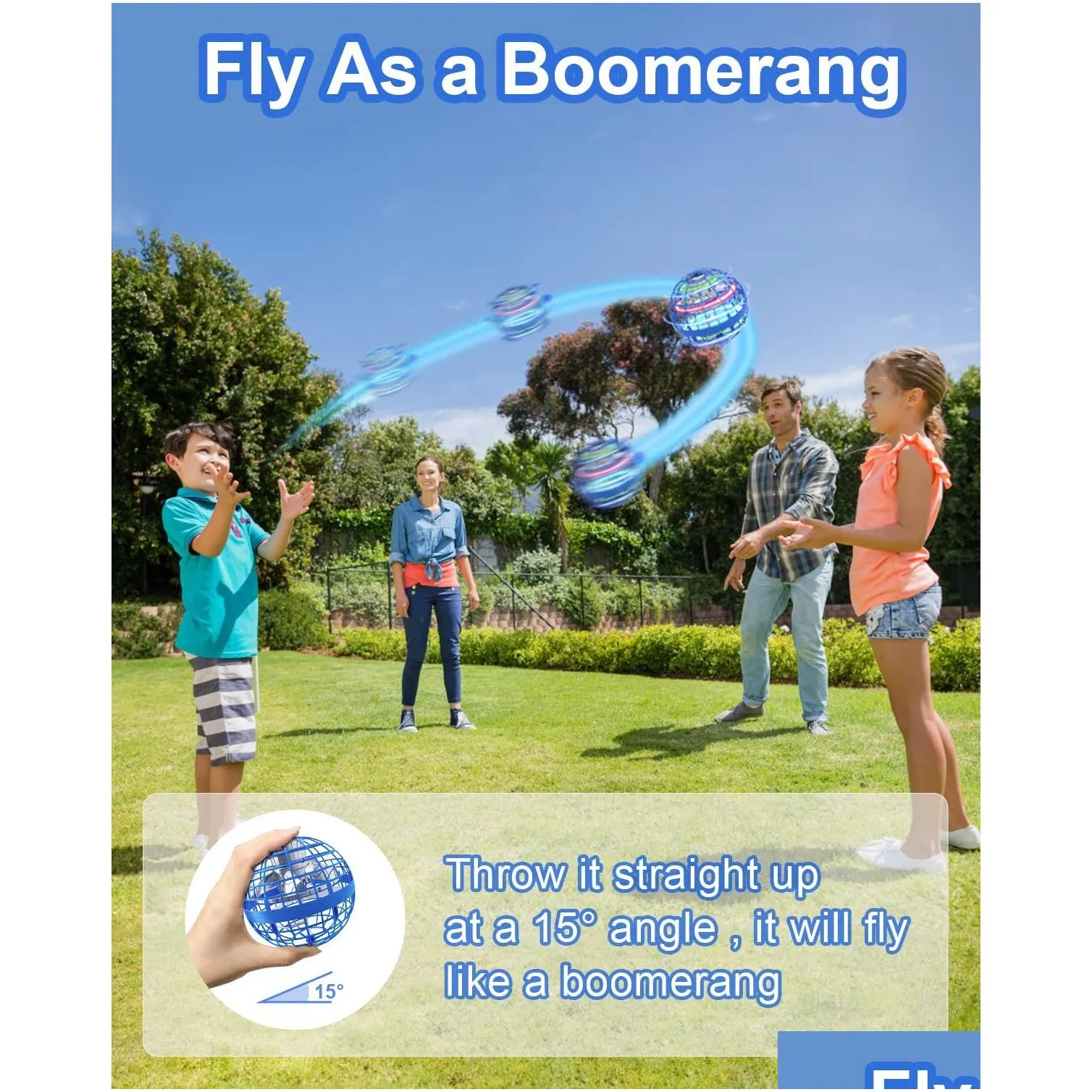 Magic Balls Flying Ball Orb Toys Hover Soaring Toy Globe Shape Boomerang Spinner Hand Controller Mini Drone For Kids Adts Outdoor In