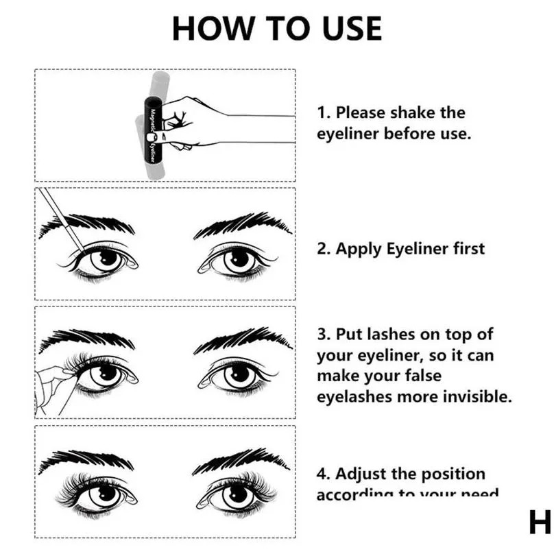 magnetic liquid eyeliner 5 magnetic false eyelashes set fast drying easy to wear longlasting eyeliners
