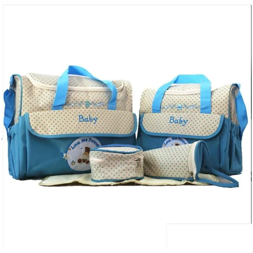 Diaper Bags Mummy Baby Diaper Bags Backpack With Folding Changing Station Portable Mommy Bag Stroller Straps For Travel La Babydhshop