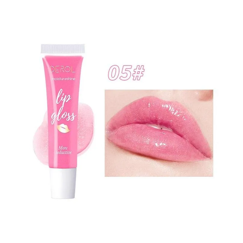 derol lips plumping liquid lip gloss balm hydrating water mirror moisturizing jelly pearl glitter lipstick makeup