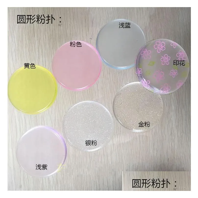 silicone gel cosmetic puff transparent silica flawless powder sponge face blending jelly make up accessories