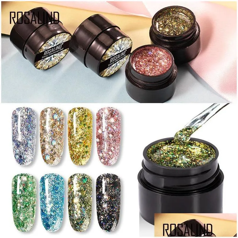 rosalind gel nail polish rainbow neon hybrid varnishes for nails manicure set decoration need base top coat uv led gel