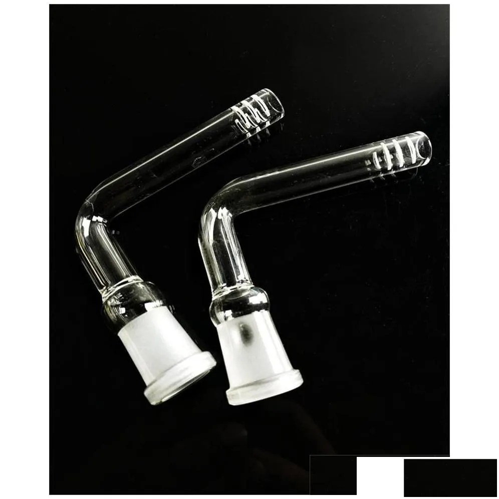 Other Smoking Accessories Glass Bong Hookah Downstem Pipes 90 Degree 14Mm For Beaker Smoking Water Drop Delivery Home Garden Househo