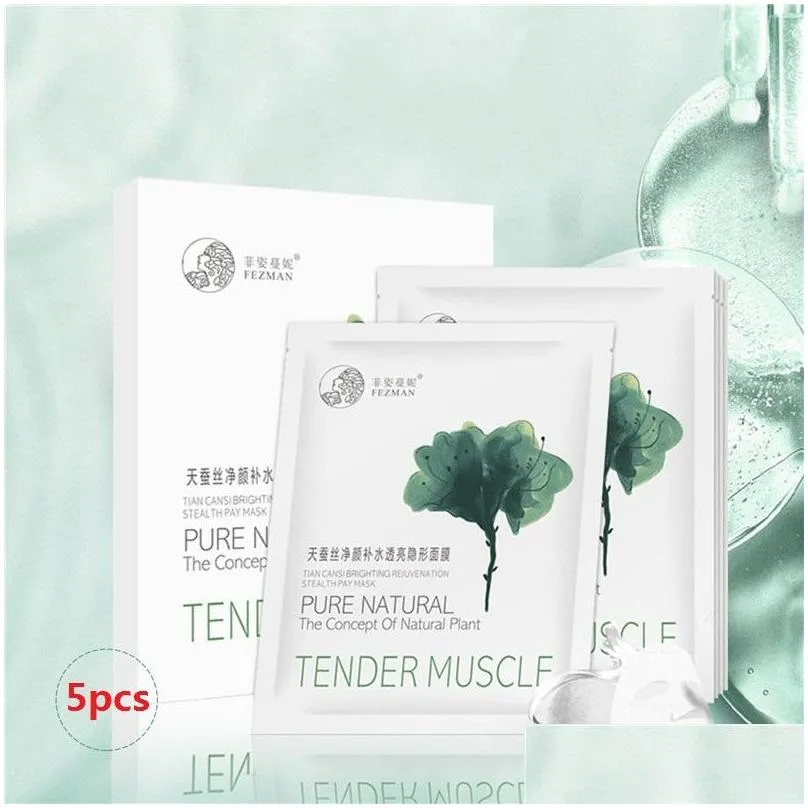 fezman natural ingredients silk protein moisturizing face mask hydrating oilcontrol facial mask sheet face skin care