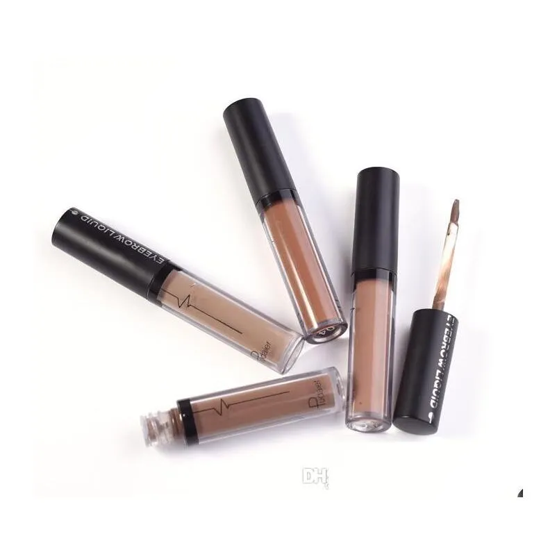 pudaier waterproof eyebrow liquid makeup with brush professional eye brow tattoo brand makeup long lasting pigments eyebrow gel