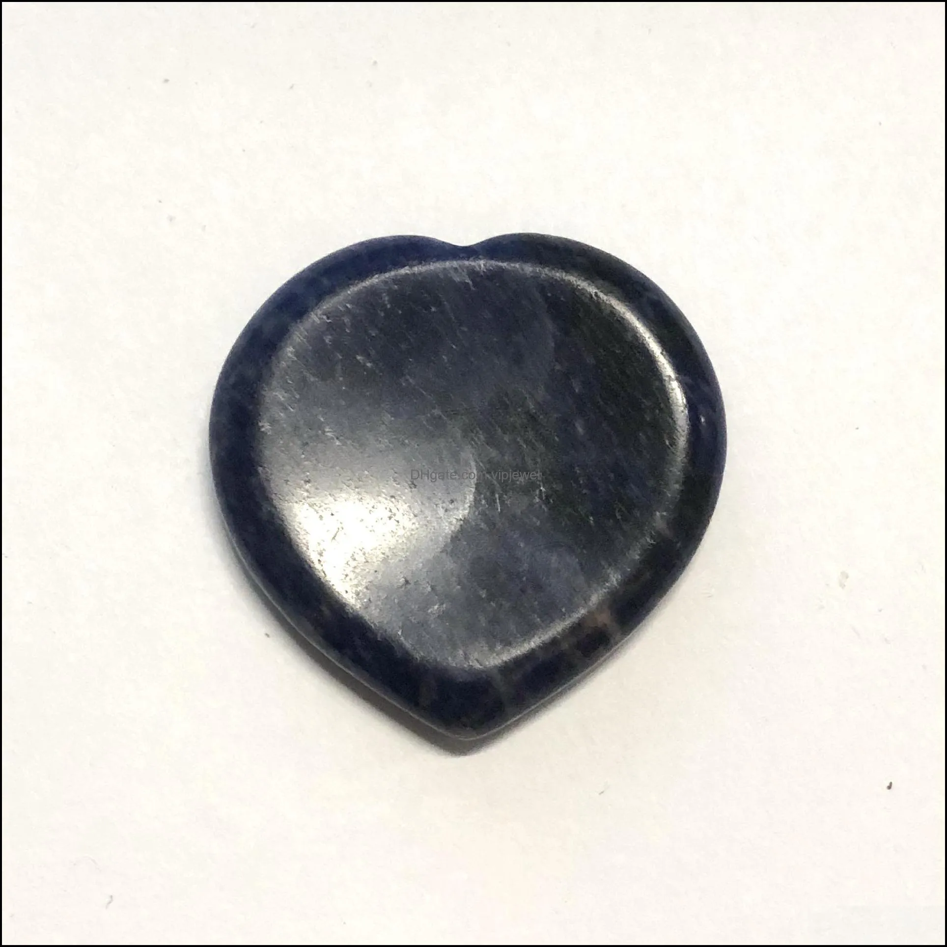 heart worry stone natural energy healing crystal stone thumb massage chakra wicca reiki spiritual therapy minerales ornaments crafts
