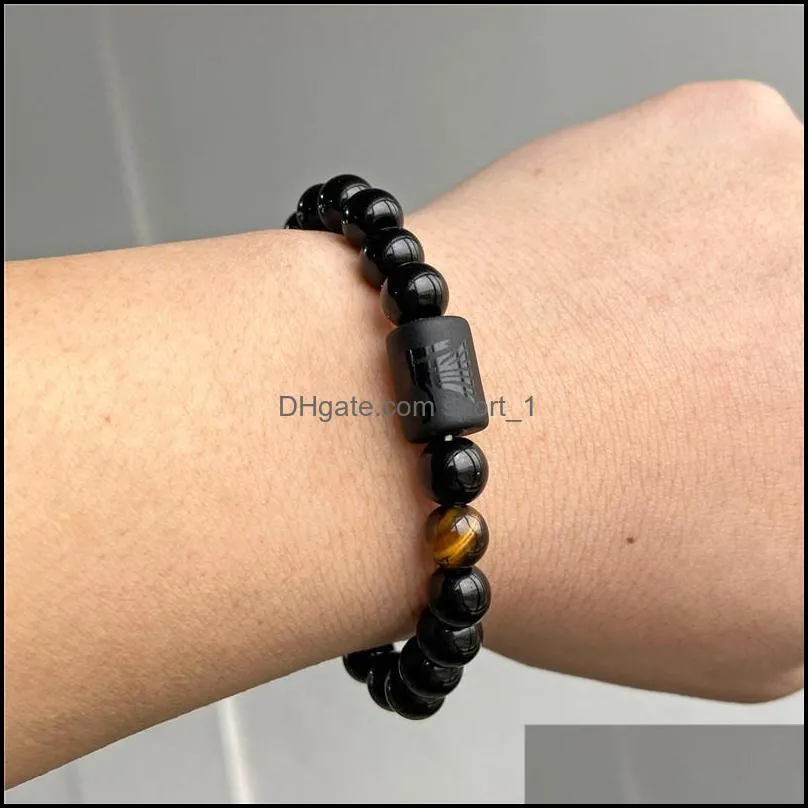 12 constellation bracelets men black stone tigers eye strands bracelet star sign zodiac horoscope lover couple bracelet friendship jewelry