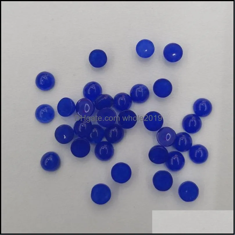 4mm flat back quartz loose stone round cab cabochons chakras beads for jewelry making healing crystal wholesale