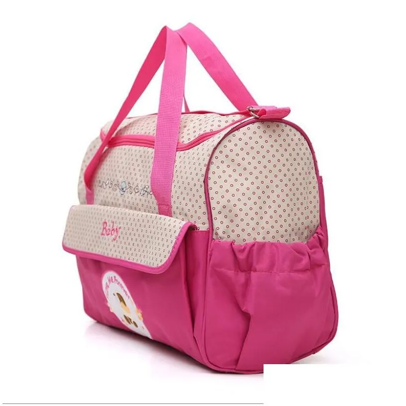 Diaper Bags Mummy Baby Diaper Bags Backpack With Folding Changing Station Portable Mommy Bag Stroller Straps For Travel La Babydhshop