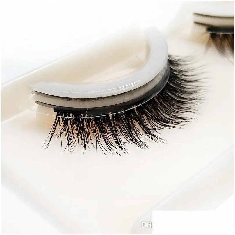 5d selfadhesive false eyelashes thick long eye lashes full strip handmade fluffy multilayer makeup extension tool