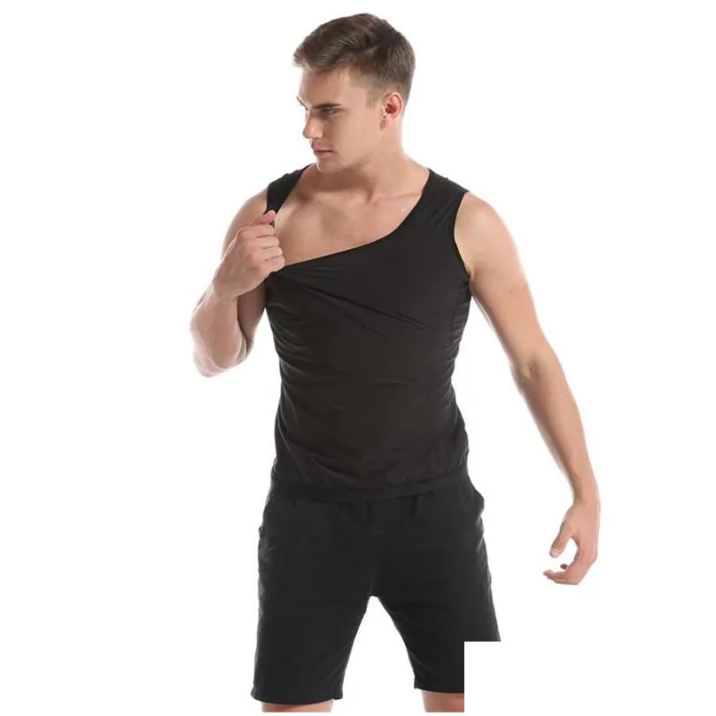 mens body shaping underwear beauty slimming vest sauna sweating fitness body sculpting clothing tummy shaper health care