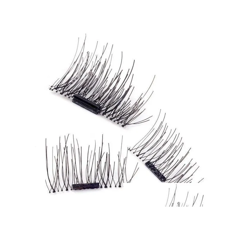 3d magnet eyelashes handmade magnetic lashes false eye lashes extension makeup super natural long fake eyelashes