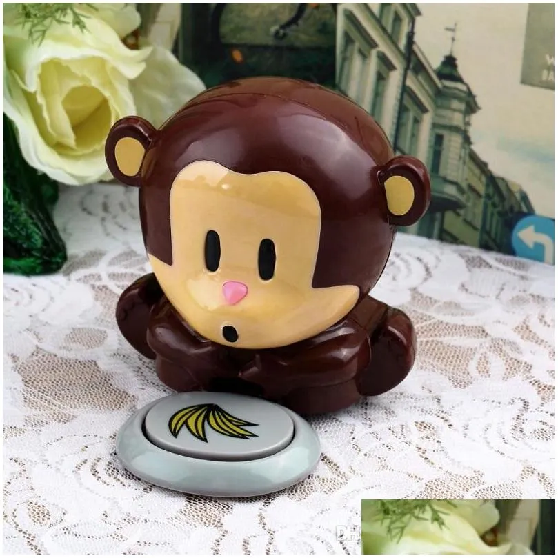 cute mini cartoon monkey nail dryer hand finger toe nail art gel tip polish dryer blower fan air dryer nail art tools