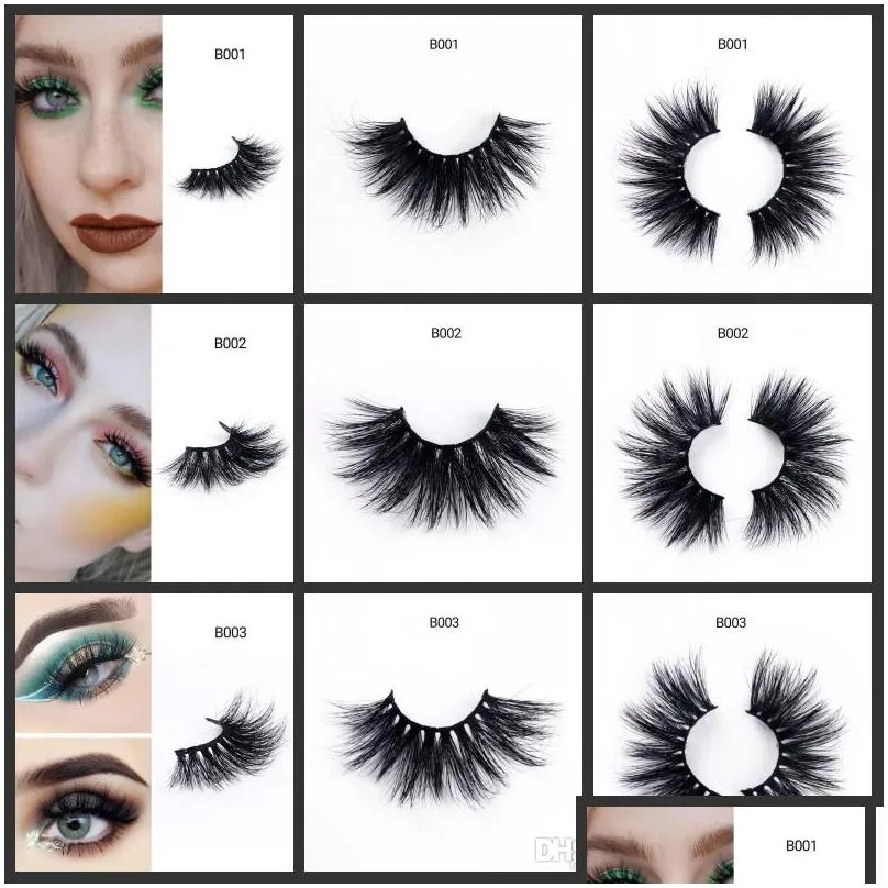 5d 6d 2530mm permanent thick fluffy handmade soft mink eyelash extension volume natural individual natural women eye lashes