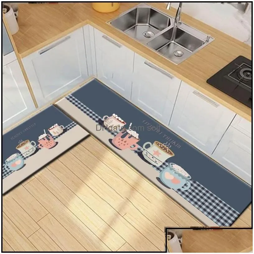 carpets antislip kitchen mat bedroom blue long strip area rugs entrance doormat hallway carpet water absorbent bathroom floor dr soif