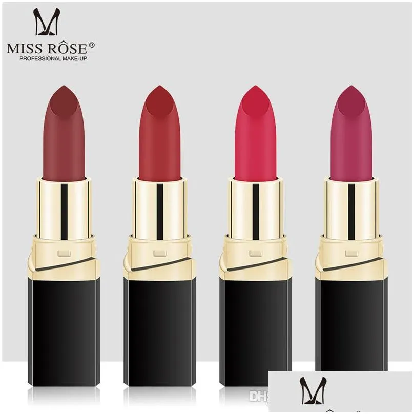 miss rose 42 colors y matte velvet lipstick pigment lips baton waterproof long lasting matte lip stick makeup cosmetics