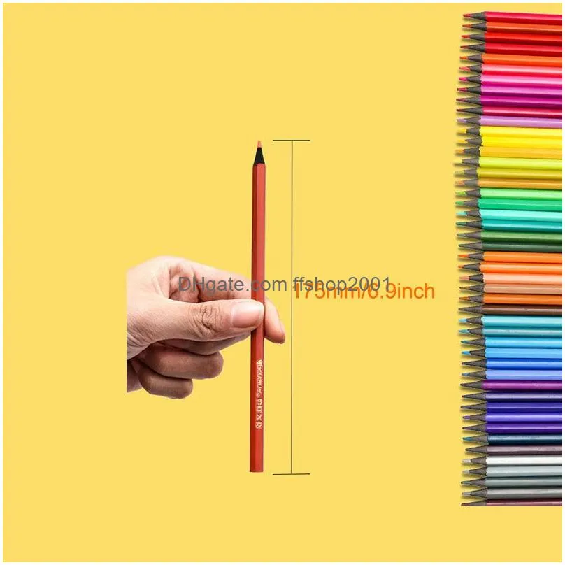 12/18/24/36/48 colors wood watercolor pencil lead hardness hb professional colored pencils art school office supplies vtky2295