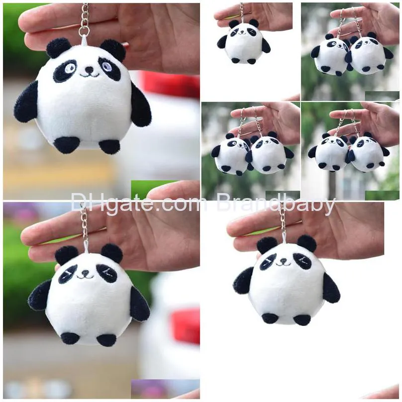 cute cartoon panda plush pendant toys doll key chain bag stuff plush pendant wholesale