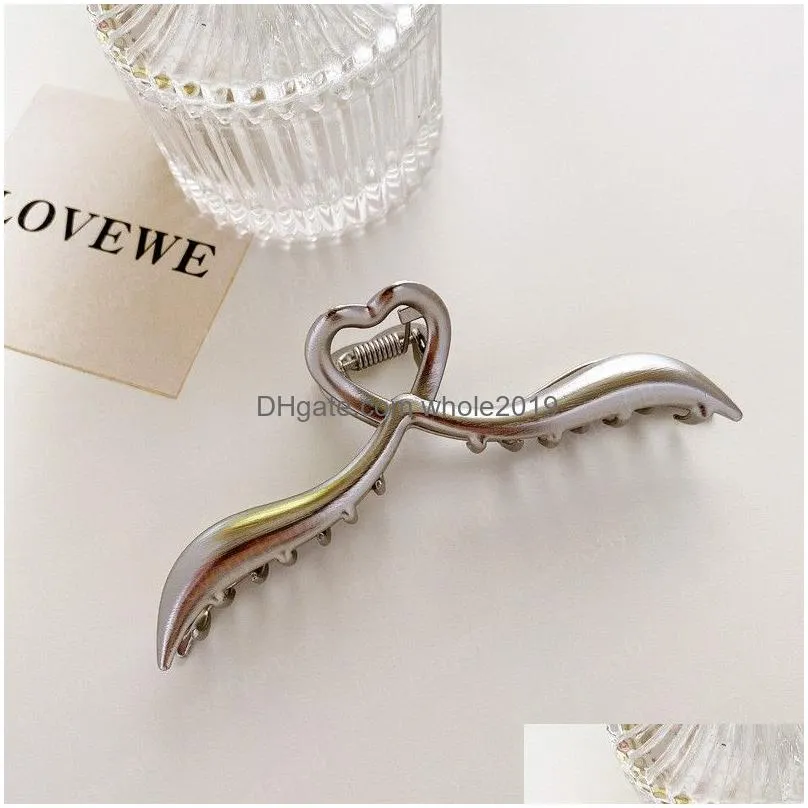 vintage heart clamps metal clips hairpins headband barrette headwear for women girls hair accessories