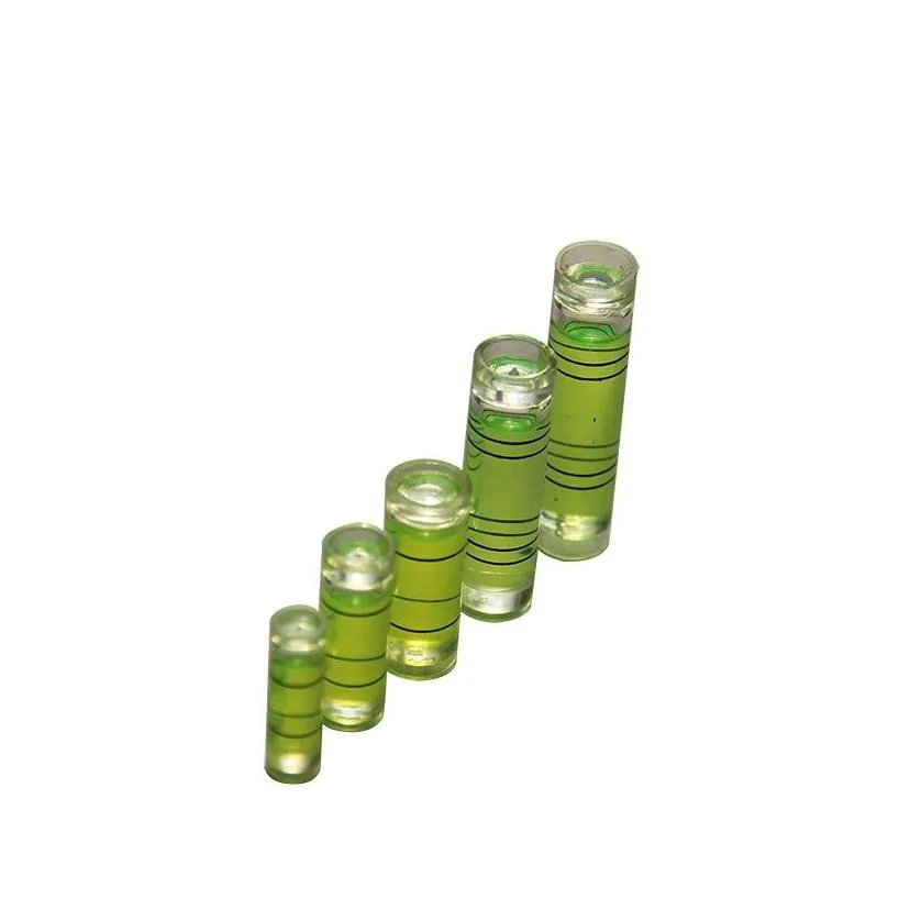 level measuring instruments 6x15 mm plastic tube level bubble spirit level parts mini