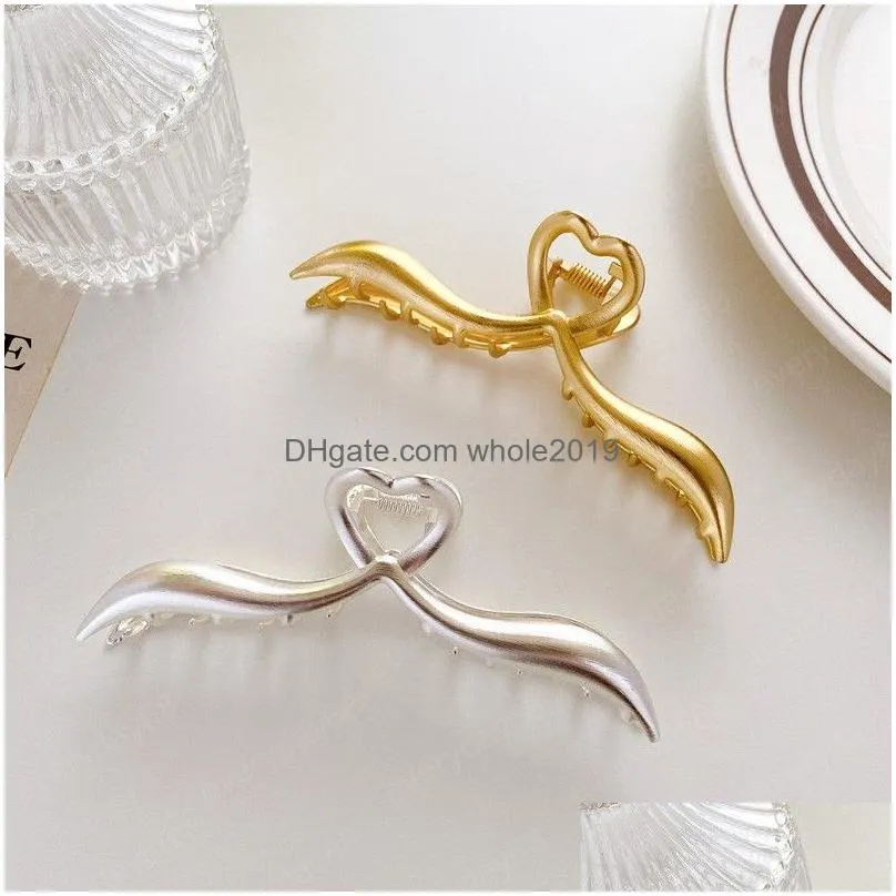 vintage heart clamps metal clips hairpins headband barrette headwear for women girls hair accessories