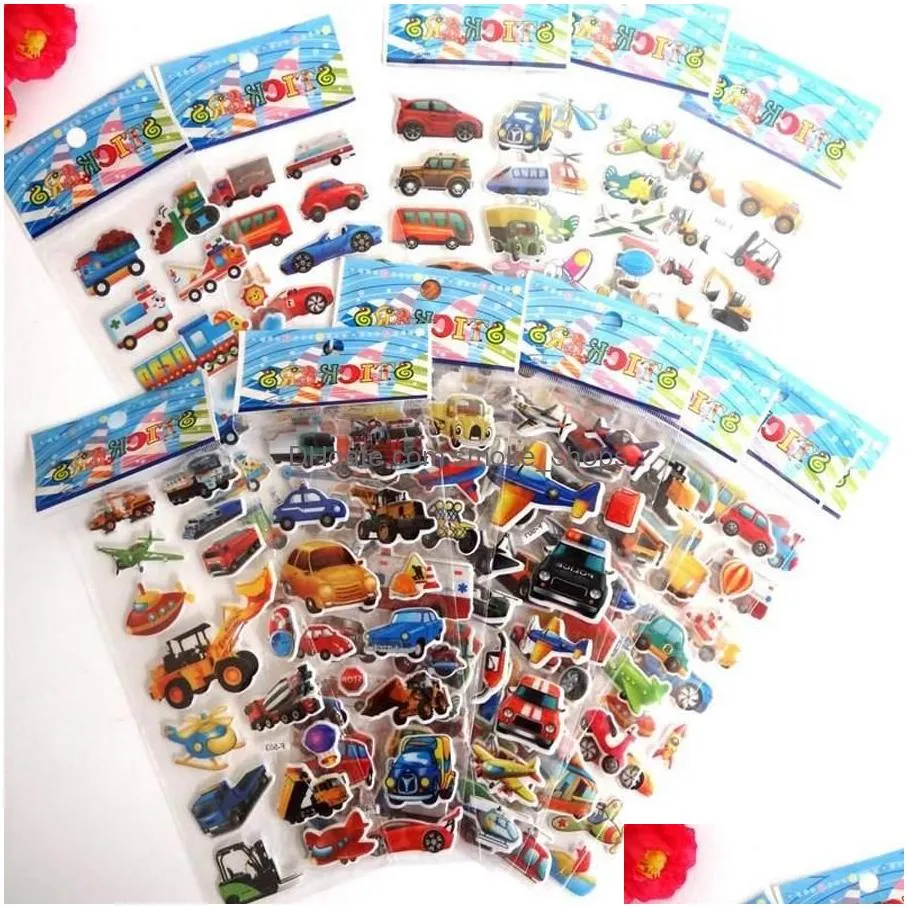 3d cartoon stickers party decor kids room wall desk decorative decal mural sticker laptop notebook message cartoon sticker dh0924